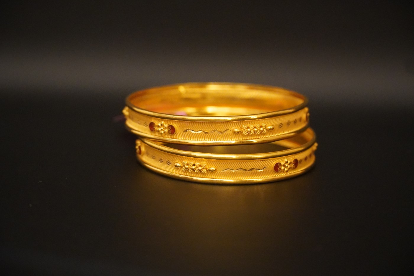 Ladies' Gold Kada - E738 view 4