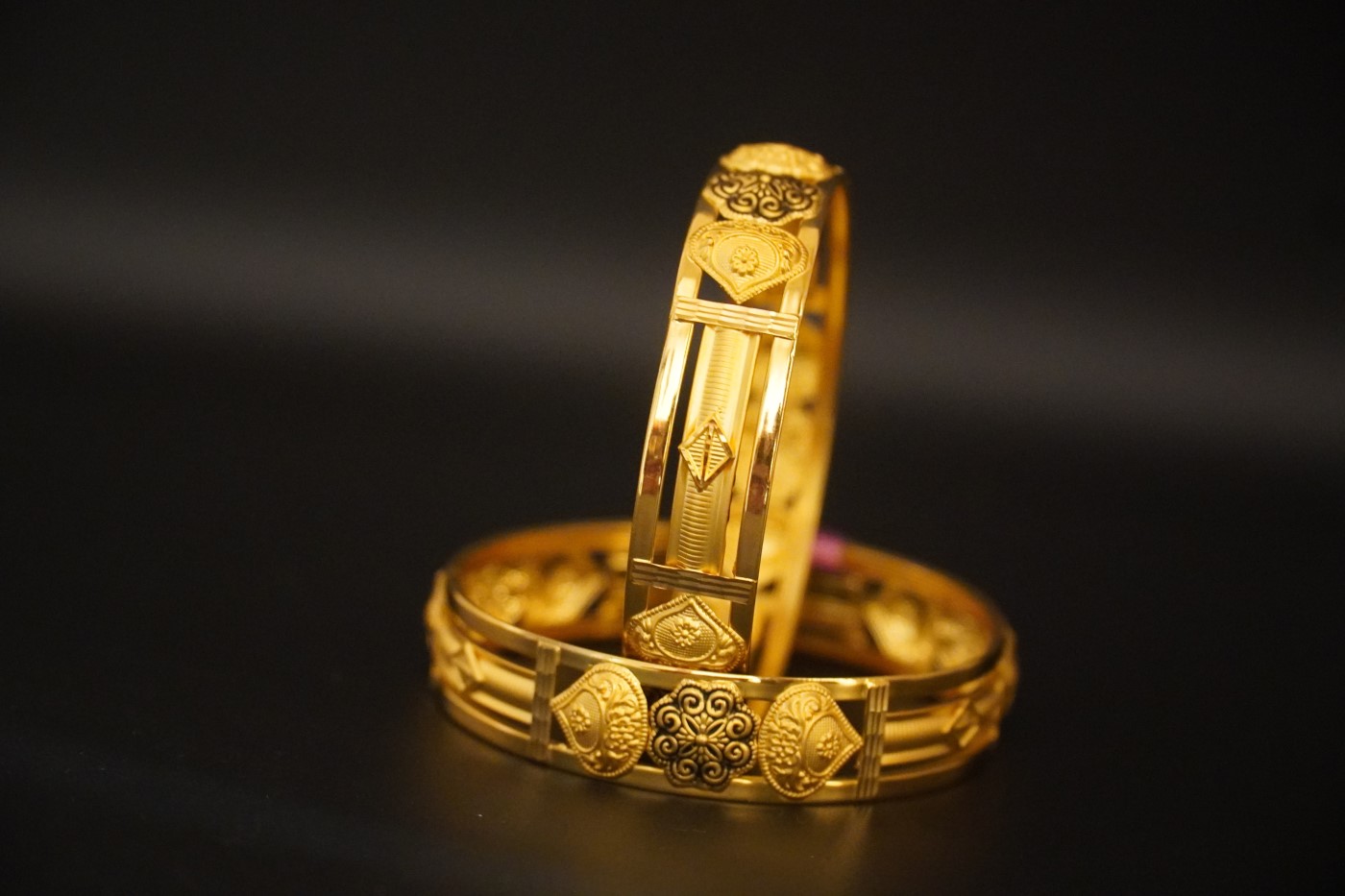 Ladies' Gold Kada - G312 view 4