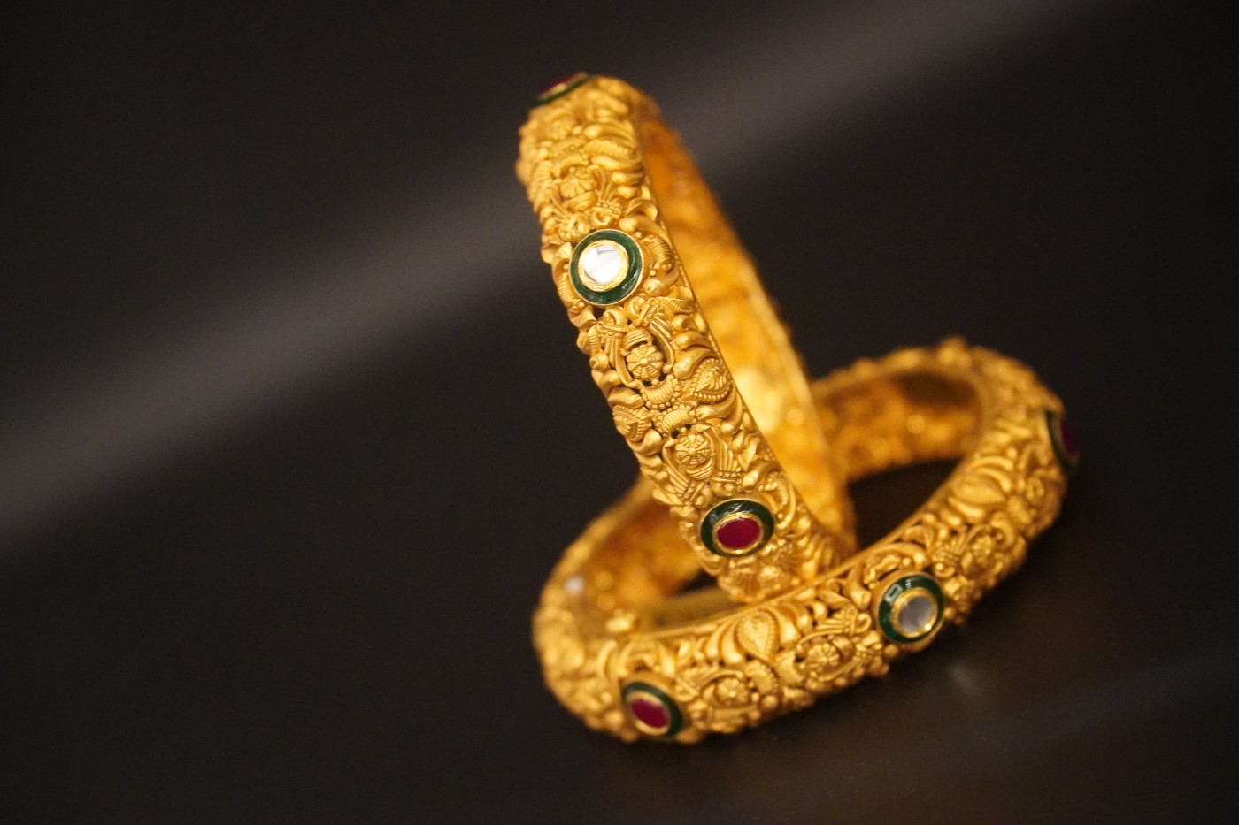 Ladies' Gold Kada - K088 view 4