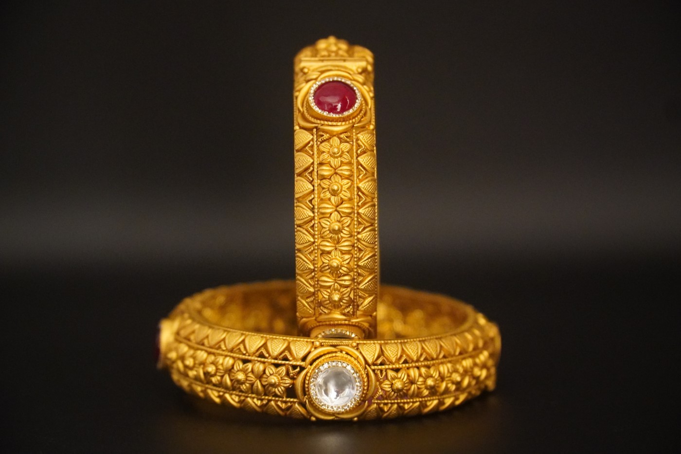 Ladies' Gold Kada - K407 view 2