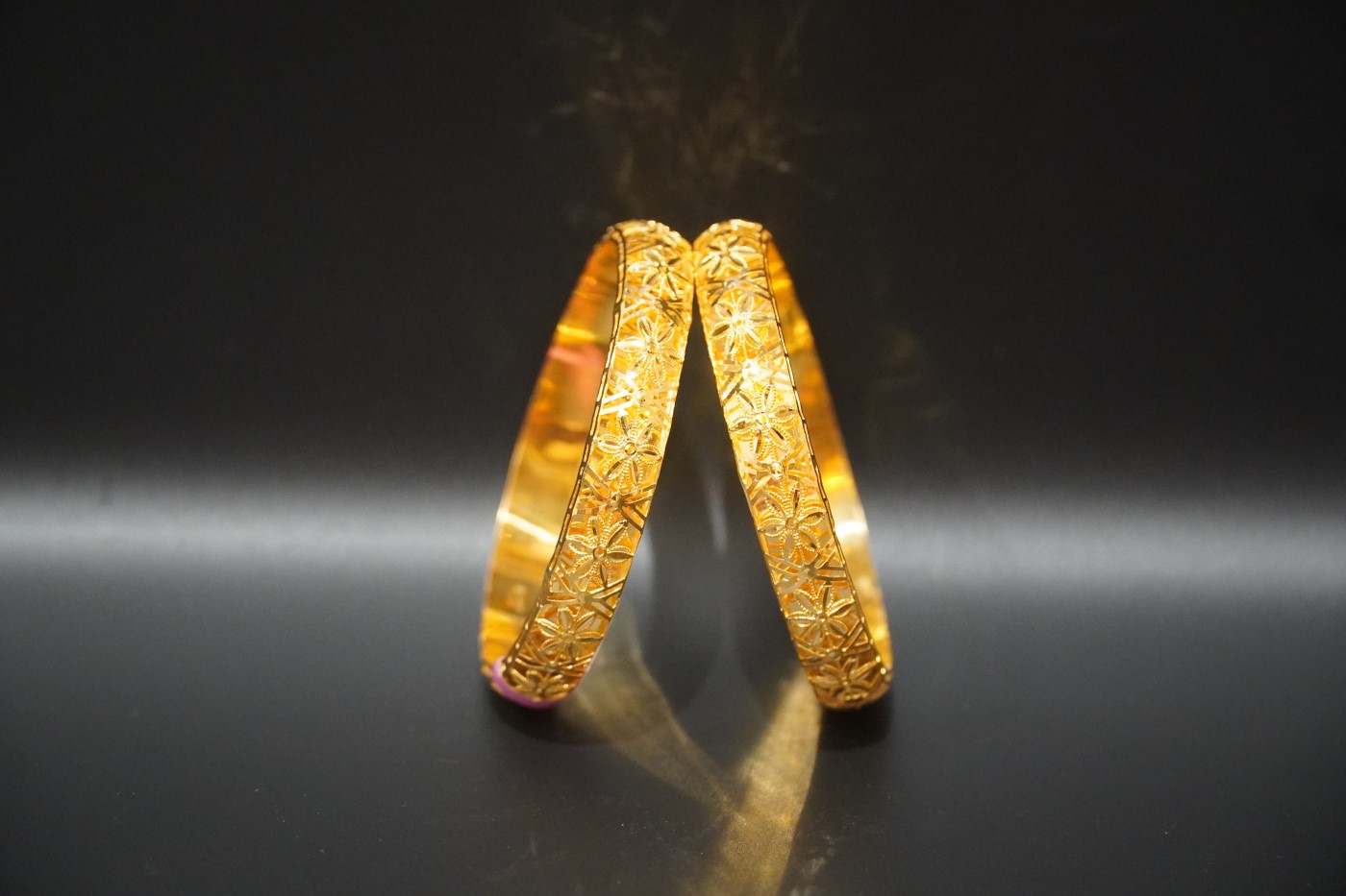 Ladies' Gold Kada - K512 view 5