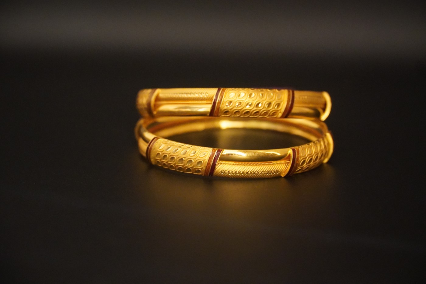 Ladies' Gold Kada - U585 view 4