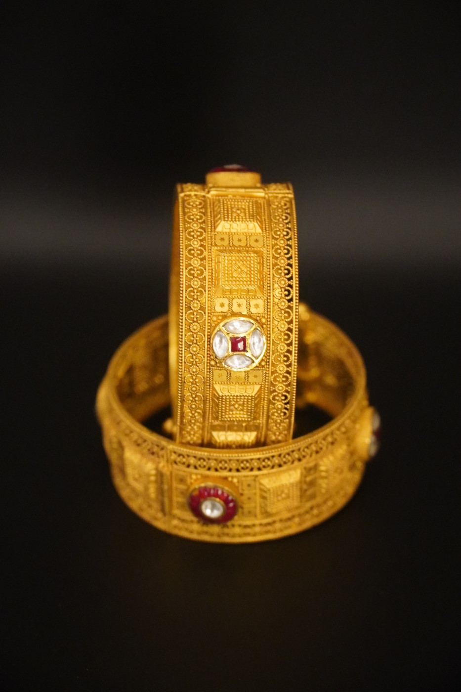 Ladies' Gold Kada - X110 view 2