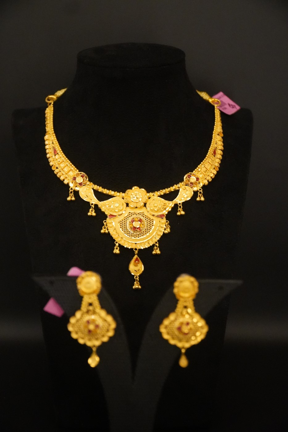 Gold Haar Necklace Set - E262
