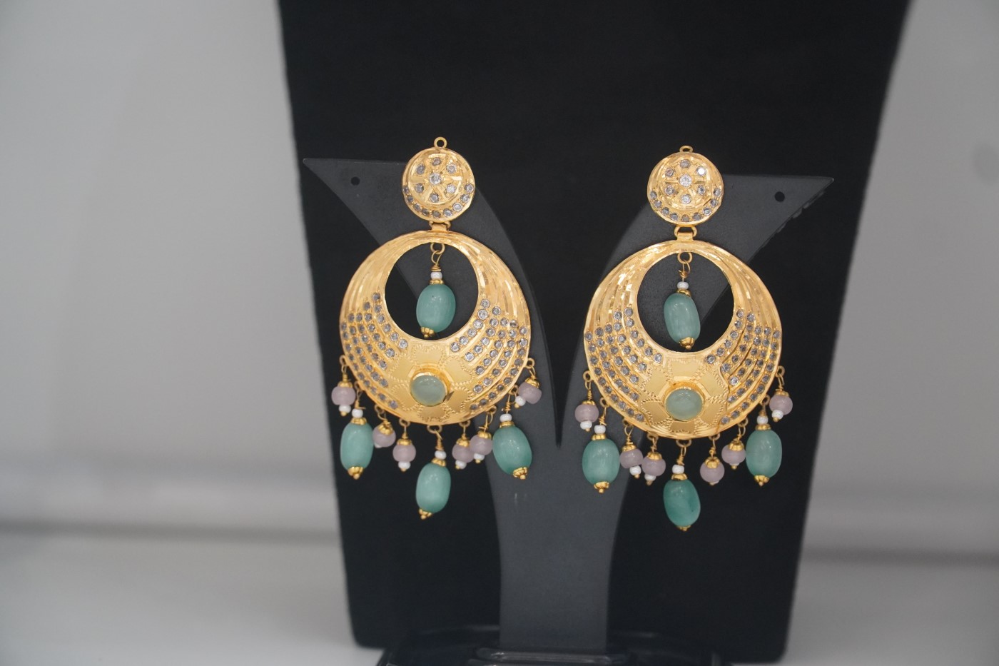 Gold Bali Earrings - F193