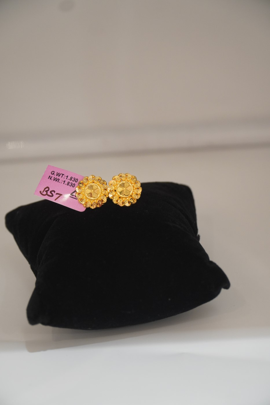 Gold Tops Earrings - T941 view 2