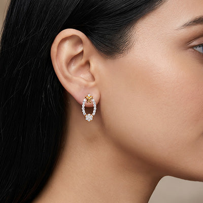 Luxe Square Brilliance Diamond Earrings