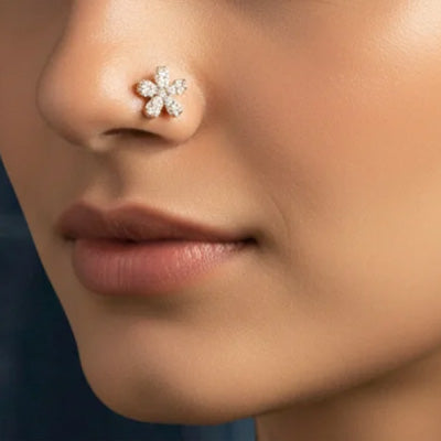 Kavya Gold Nose Pin